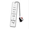Cross-Border Best-Selling Amazon New Stainless Steel Engraved Bookmark Cartoon Cat Keychain Teacher Student Gift