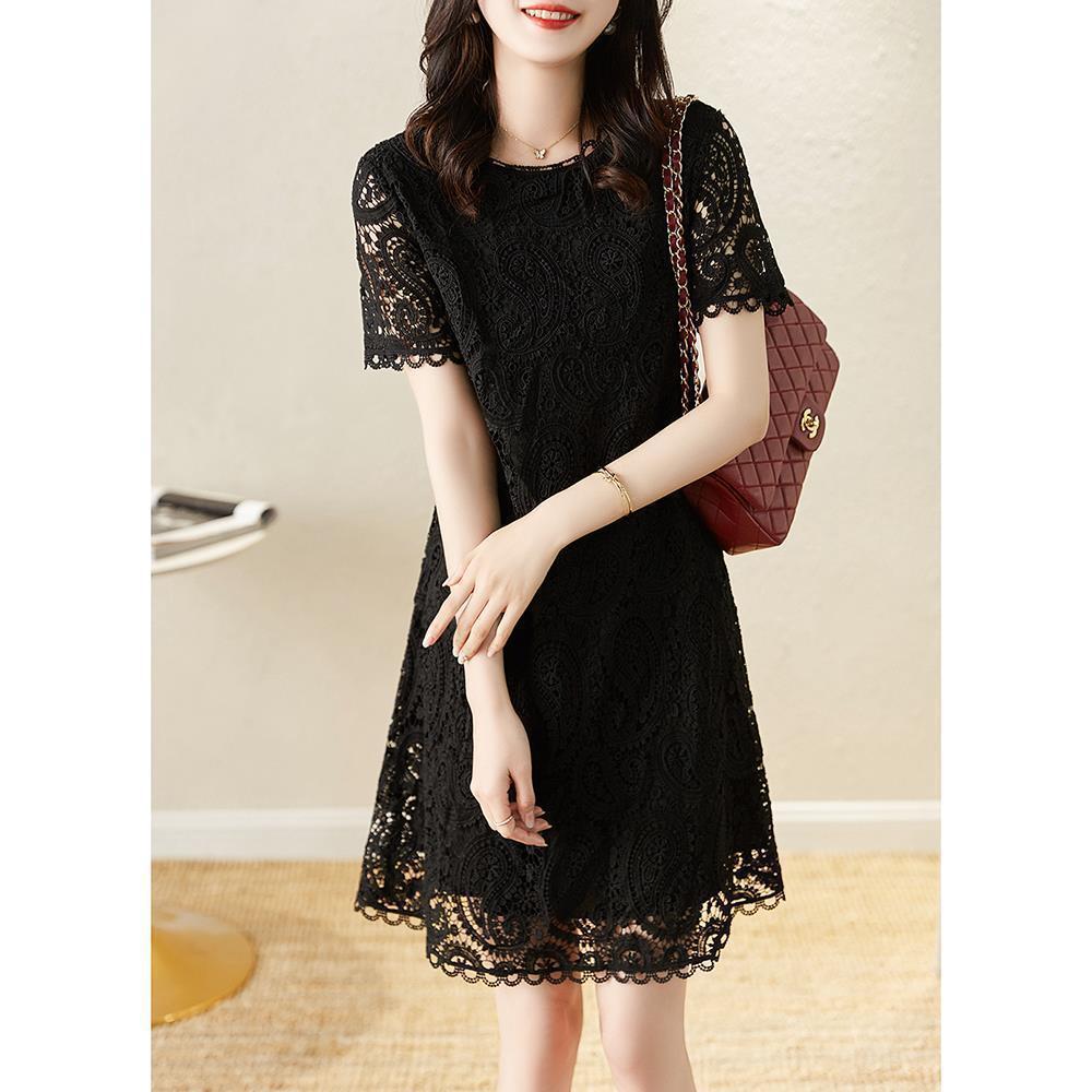 Lace Dress for Women Summer Fashion Casual Style Slim Fit Short Sleeve Perfect for Everyday Wear Wholesale