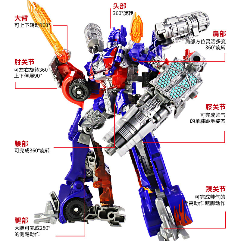 变形玩具模型汽车金刚机器人大黄蜂恐龙钢索手合金正版儿童孩 - 图1