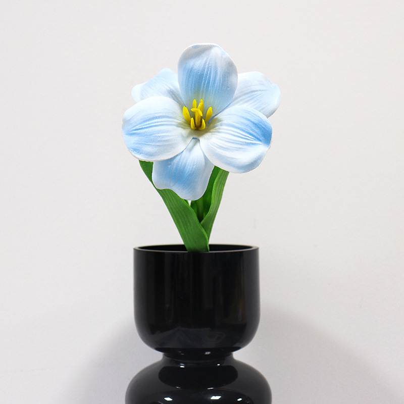 佰顺郁金香仿真花婚礼假花花束拍摄道具家居客厅装饰PU仿真花批发