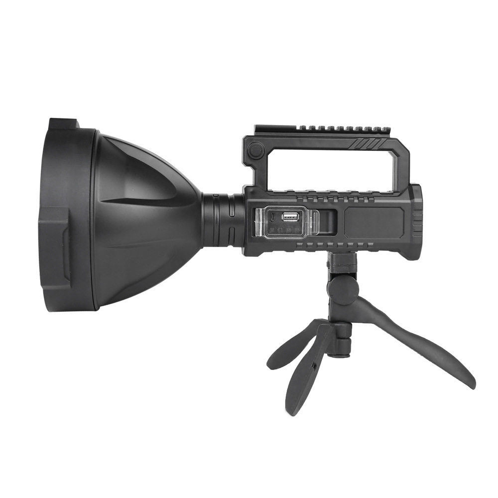 Cross-border portable lamp outdoor led portable flashlight bracket lamp high-power waterproof USB charging strong light searchlight