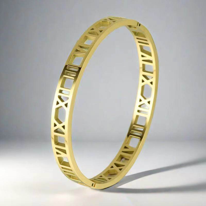 钛钢手镯女生高级感小众满天星不掉色镶钻精致排钻ins风满钻手环