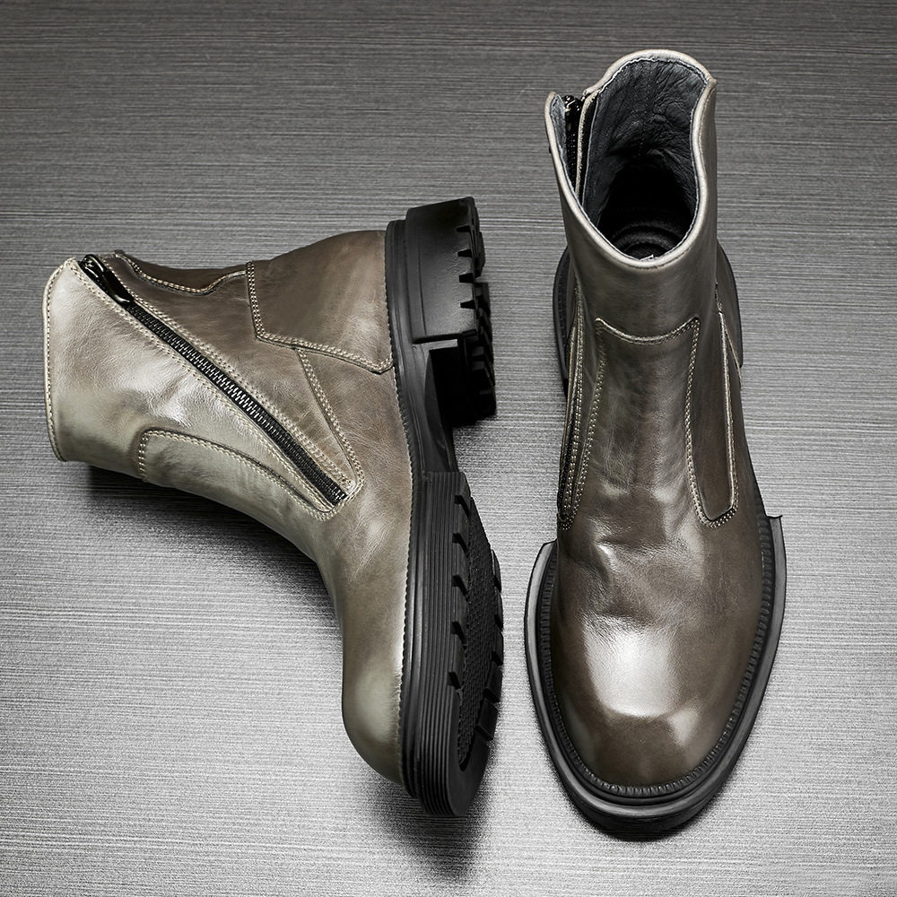 Men’s Genuine Leather Military Martin Boots