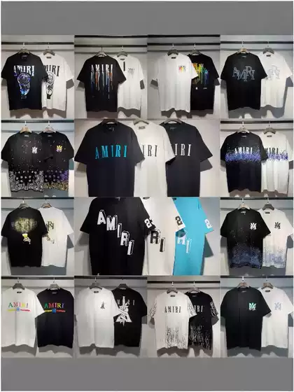 25 New Cross-Border Niche Am Peace Dove Flow Paint Graffiti Lettering Starry Sky Classic Logo Print Short-Sleeve Couple T-Shirt