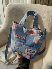 Patchwork Color-Block GentleWoman Ruched Bucket Bag 2026 New Fashion Casual Artistic Crossbody Bag for Women