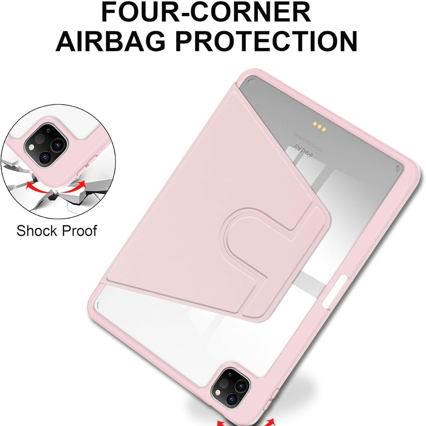 Suitable for Samsung S10FE 13.1 inch protective case TabA9 flat leather case S6lite acrylic rotating A8