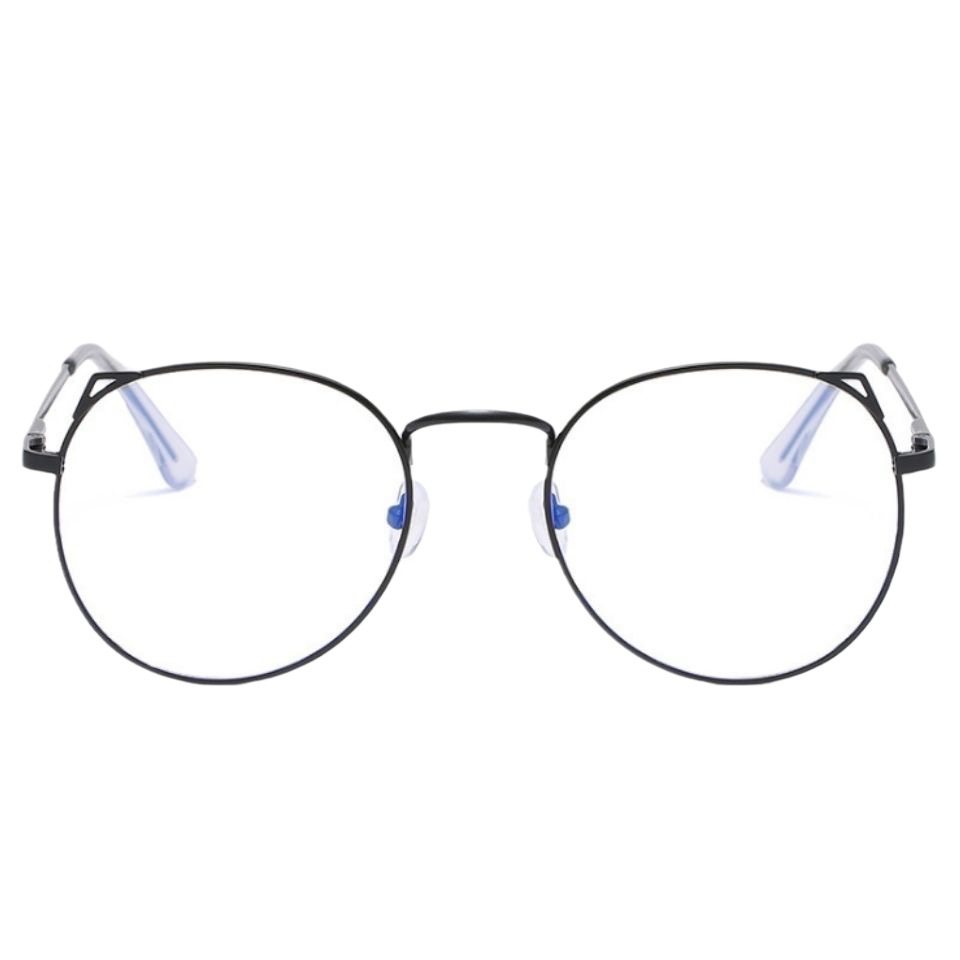 Kitten ear retro cute glasses frame female student ultra-light myopia degree blue light anti-fatigue plain face slimming