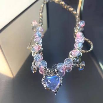 Super Fairy High-value Exquisite All-match Ins Niche Light Luxury Advanced Mori Love Galaxy Pendant Girlfriend Bracelet