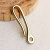 Brass vintage keychain U-shaped waist hanging horseshoe buckle Lobster hook car key ring financial cloth hook pendant
