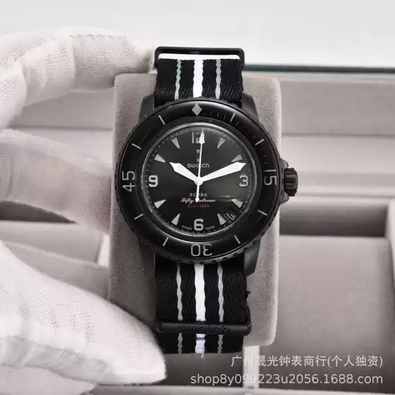 In Stock, Transparent Back Cover, Suitable for Cross-Border Gf Baolianmeng X Nylon Strap Imitation Mechanical Watch