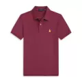 Wine red yellow label