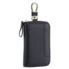 Genuine Leather Car Key Bag, Household Key Storage Bag, Dual-Purpose Detachable Access Card Lock Keychain Car Key Bag