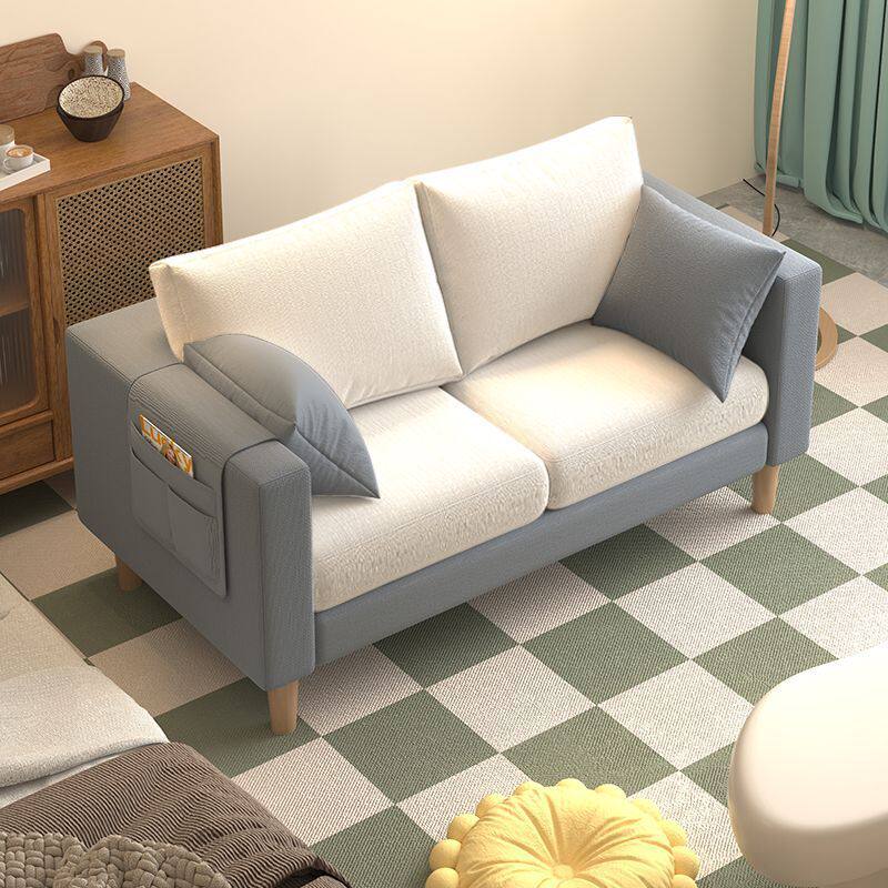 沙发小户型北欧简约现代卧室出租房简易网红双人三人客厅布艺沙发