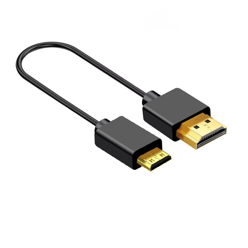 HDMI cable mini ultra-fine 2.0 version 4K60p HD ultra-fine Micro Small head ultra-short soft camera cable