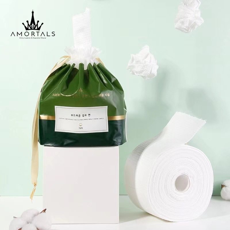 Ermutao Roll Towel Disposable Removable Thickeneded Soft Facial Cleansing Towel for Women Official Flagship Store