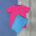 [ice silk quick dry] reflective cursor-nk set rose red + blue