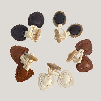 Children's Cotton Rope Leather Buttons Clothes Horn Buttons Buttons Baby Outwear Outwear Sweater Kidsren's Clothing Outwear Buttons Buttons