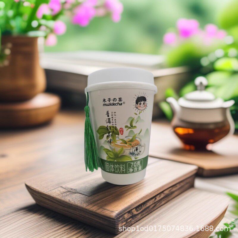Muzi's Tea Jasmine Jue Xian White Peach Oolong Pu'Er Black Tea Office Instant Milk Tea Drink Afternoon Tea