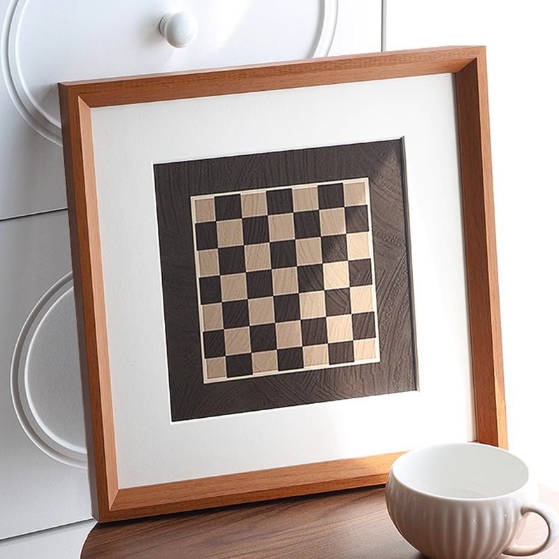 Mounting Frame Square Various Style Solid Wood Picture Frame Traditional Chinese Painting Calligraphy Cross Stitch Photo Frame 50 Making Frame Hanging