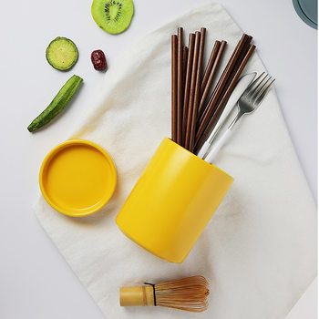Nordic Simple Chopsticks Holder Ceramic Chopsticks Holder Household Draining Chopsticks Rack Cage Chopsticks Storage Rack Exclusive LOGO