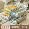 Double-layer retractable rolling beverage storage box automatic filling pop can storage rack refrigerator soda desktop rack