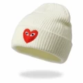 Love white hat embroidered red