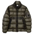 Dark brown down jacket