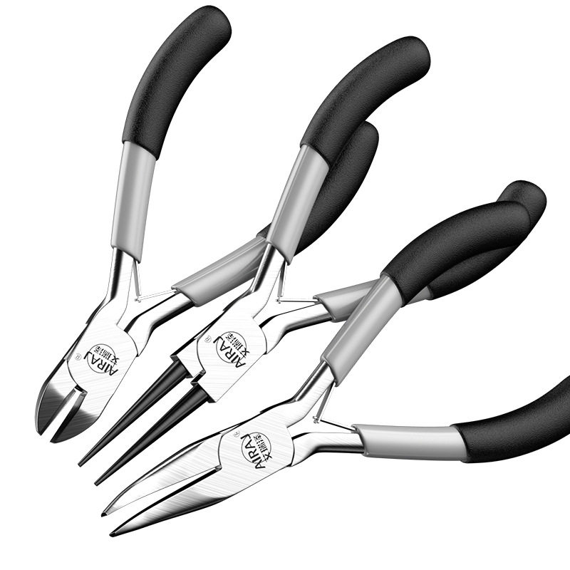 迷你钳子5寸多功能尖嘴钳老虎钳手工高硬钢丝钳电工剥线钳迷你钳