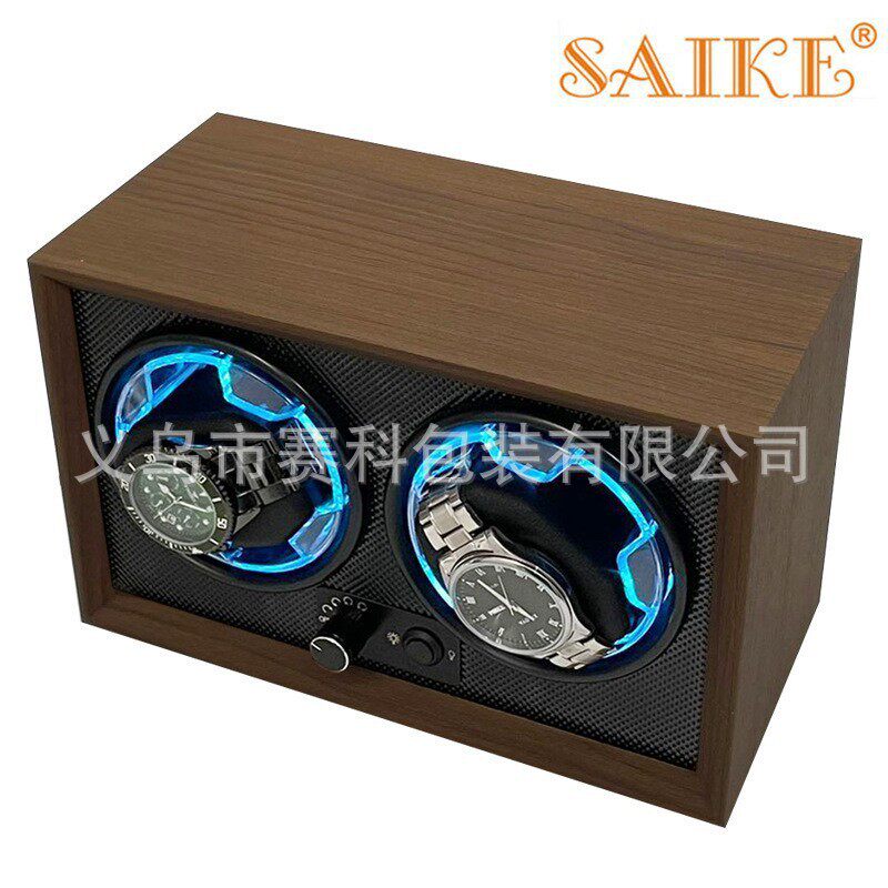 Spot Black Walnut Wood 5-Position Dual-Position Mechanical Watch Automatic Watch Winder Electric Winding Watch Box for Home Use