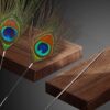 Ear picking Peacock hair hibiscus hair silver needle Peacock King sweep face hibiscus pestle hand professional ear picking tool Peacock hair wholesale