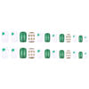 Cross-border Europe and the United States nail green glitter lucky grass wear a St. Patrick's Day nail nail patch wholesale