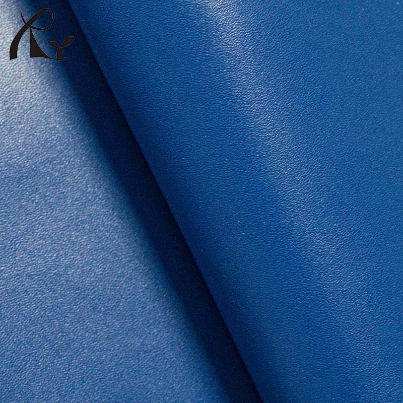 in stock environmental protection material can resist hydrolysis shoe material luggage 0.6-1.2mm cow grain imitation leather veneer microfiber leather