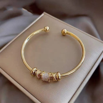 High-grade Light Luxury Niche Bracelet Women's Opening Design Adjustable Small Waist Cold Style High-grade Hand Jewelry