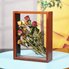 Hollow 4cm dried flower photo frame square double-sided glass toy storage frame DIY plant three-dimensional specimen frame