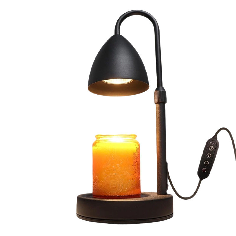Aromatherapy Lamp Melted Wax Lamp Fragrance Warm Retro Melted Candle Lamp Bedroom Bedside Black Night Light Atmosphere Table Lamp Wholesale