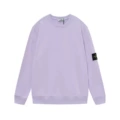 Light purple stone island-round neck sweatshirt