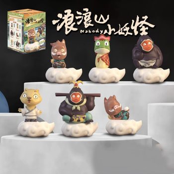 Langlang Mountain Little Monster Blind Box Little Pig Monster Blind Box Langlang Mountain Figurine Toy Hot-Selling Blind Box Internet Celebrity Stall Wholesale