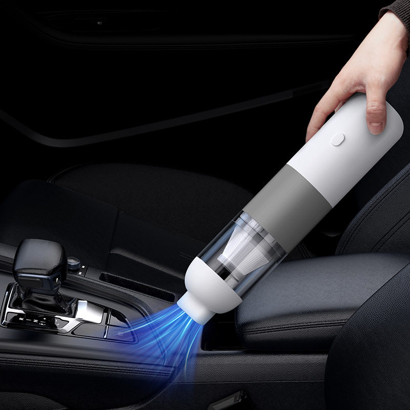 Portable Car Vacuum Cleaner Rechargeable Mini Handheld Wireless Vacuum Cleaner Manufacturer Wholesale Gray White Large Suction