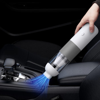 Portable Car Vacuum Cleaner Rechargeable Mini Handheld Wireless Vacuum Cleaner Manufacturer Wholesale Gray White Large Suction