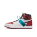 Aj1 high top-white black red chicago