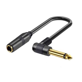 Microphone Audio 6.3 6.35 6.5 Male to Female Mono Elbow Microphone Wireless Receiver Audio Cable