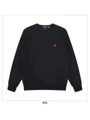Men's Rl Cotton Embroidered Crew Neck Long-Sleeve Casual Versatile Sweatshirt Supports Dropshipping, Cross-Border Bestseller