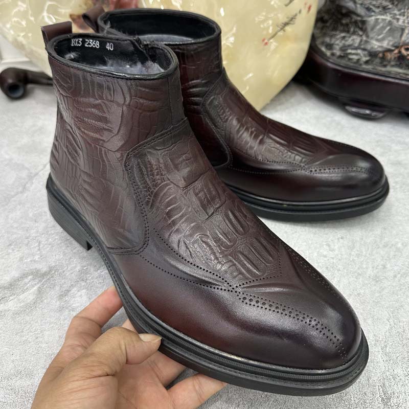(Mới) Mã A4919 Giá 1190K: Giày Boot Martin Nam Wetde Hàng Mùa Xuân Thu Đông Ma Sát Chống Trượt Dày Ấm Giày Dép Nam Chất Liệu Vải Bông G04 Sản Phẩm Mới, (Miễn Phí Vận Chuyển Toàn Quốc).
