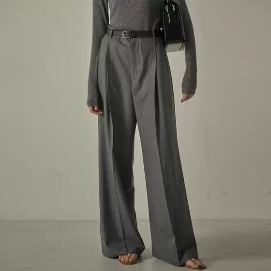 Kh*Ite Suit Pants for Women 2025 Spring and Autum New Pants Large Size Slimming Look Tall Casual Floor Mopping Pants