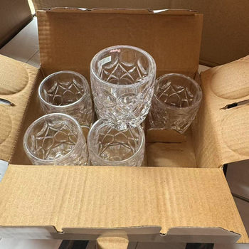 028 Wine Glasses 6 Pieces Glass Wine Glasses Crystal Small Wine Glasses Household Spirit Glasses Set Linyi Small Department Store Wholesale