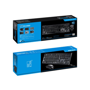 Chuang Guangbao Q9 Wired USB Keyboard Notebook Desktop Business Office Game Keyboard Mouse suit Cross Border