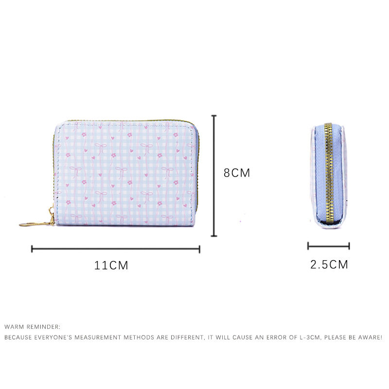 Cute Card Bag Cartoon Sweet Mini Ultra-thin Small Portable Large Capacity Multi-card Student Anti-degaussing Card Bag