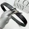 Black silver buckle