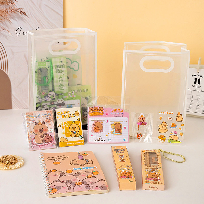 Cartoon Panda Stationery Set for Primary School Students High-Looking Souvenirs Creative School Supplies Combination Portable Gift Pack