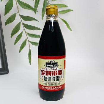 Hetian wide rice vinegar 480ml * 12 bottles of brewed snack vinegar household cold and mixed dumplings dipped in small fried pickled